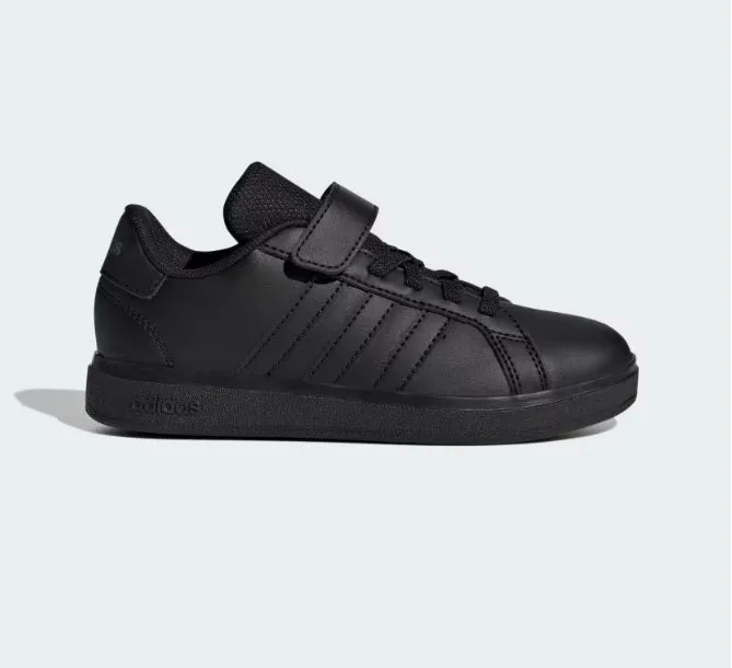 .Adidas KIDS Grand Court 2.0 EL - BLACK/BLACK/GREY - (IH5530) - YG - R2L12