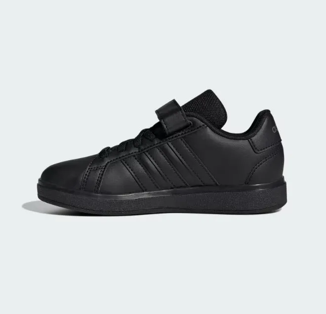 .Adidas KIDS Grand Court 2.0 EL - BLACK/BLACK/GREY - (IH5530) - YG - R2L12