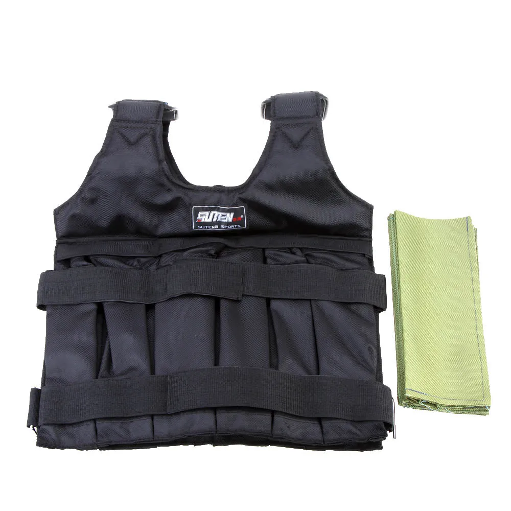Adjustable Weighted Vest, Max Loading 110 Lb