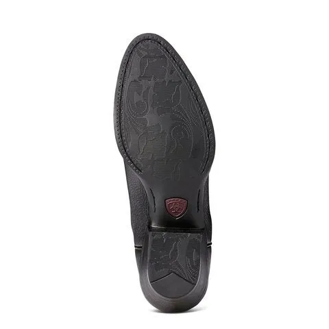 Ariat Women's 11" Heritage R Toe Black Western Boot