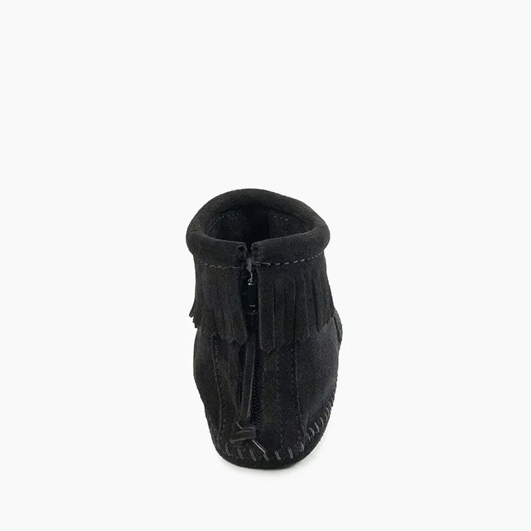 Back Zip Softsole Boot in Black