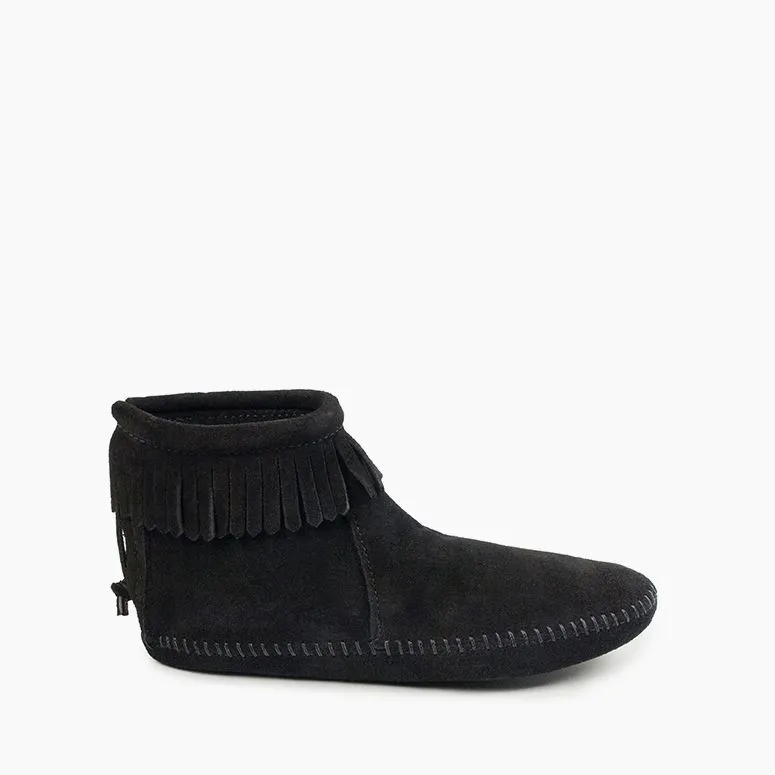 Back Zip Softsole Boot in Black