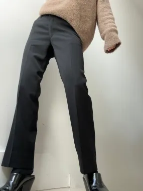 Black Wool Vintage Pants