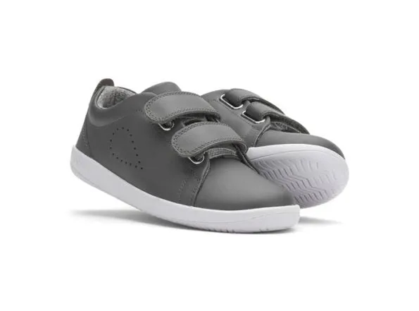 Bobux KP Grass Court Switch Smoke (Silver Black) Trainers