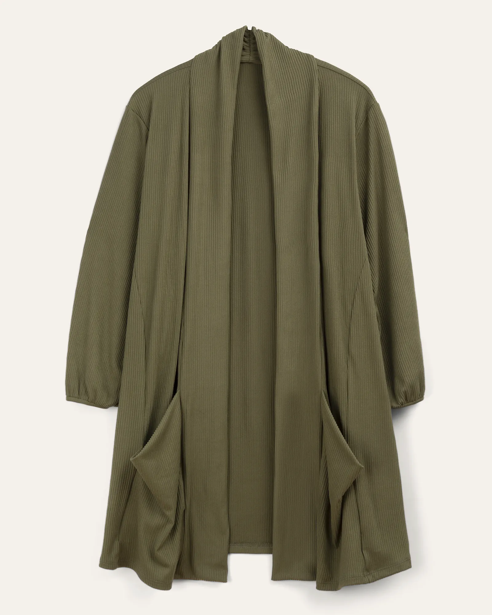 Cia 3/4 Sleeve Cardigan | Olive Green