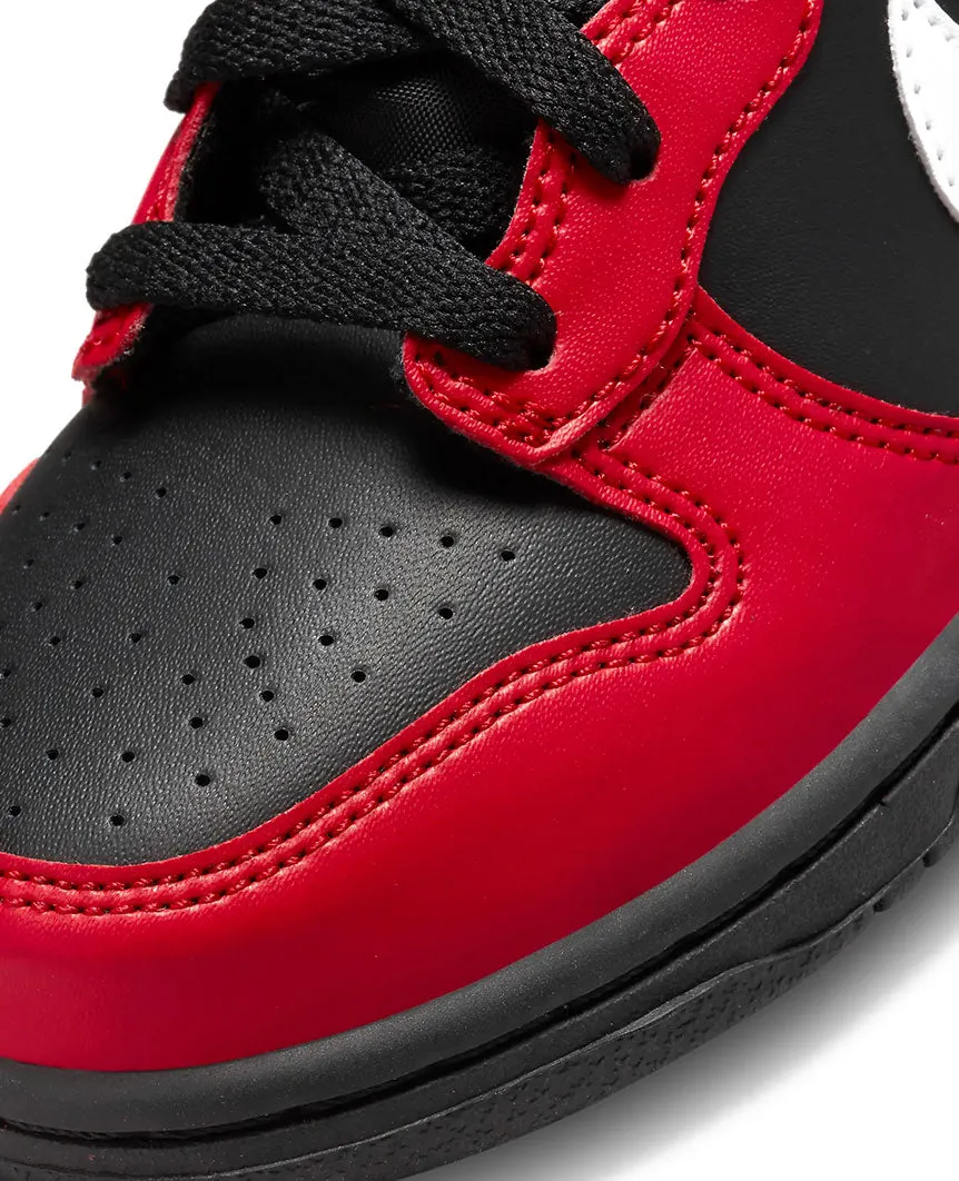Dunk High (PS) Black  Red