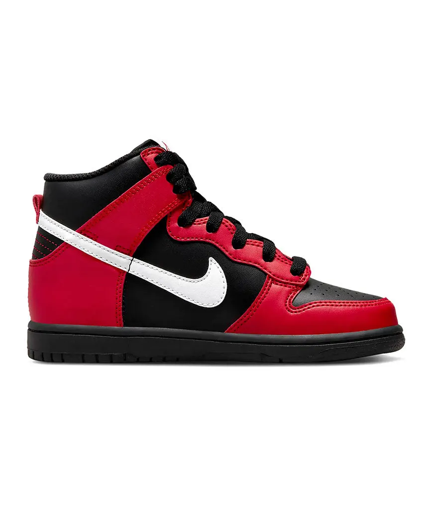 Dunk High (PS) Black  Red