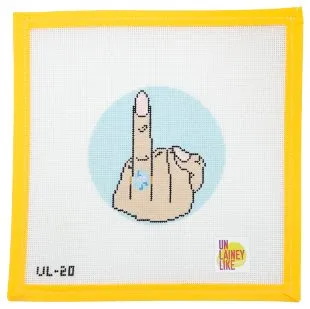 Engagement Ring Needlepoint Canvas