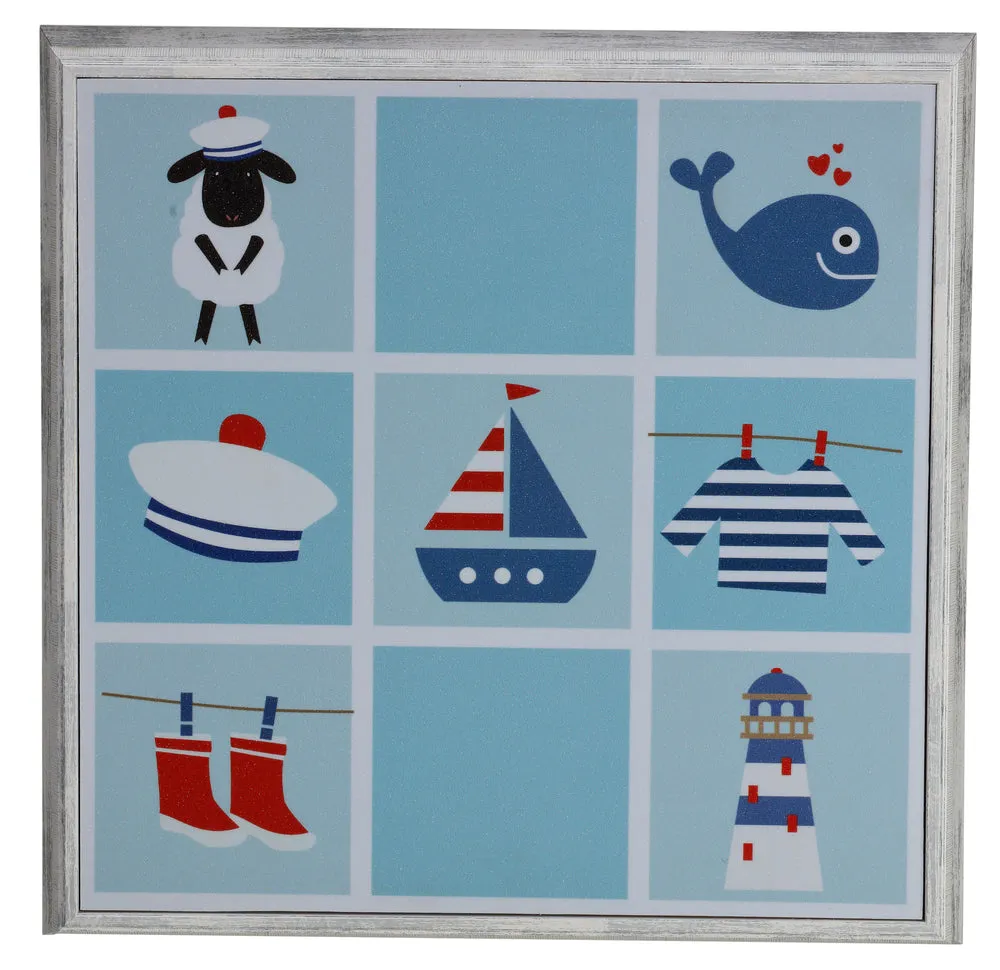 Epic Graffiti "Baby Sailor" Kid's Framed Wall Art, 12" x 12"