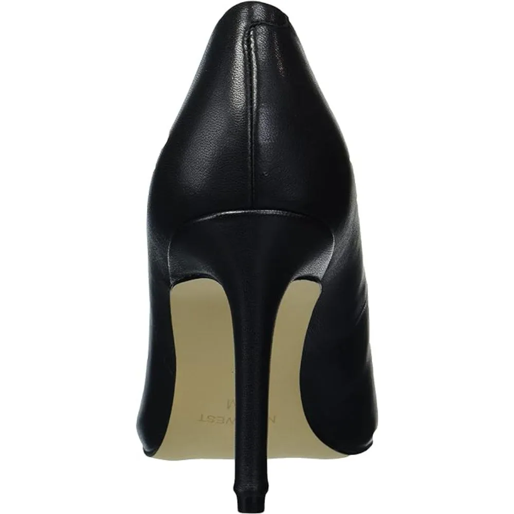 Ezra Black Leather Nine West Pumps