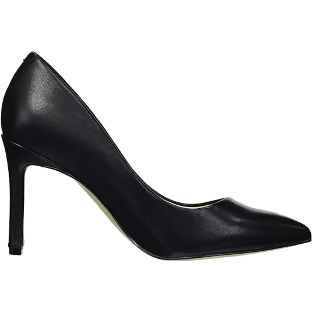 Ezra Black Leather Nine West Pumps
