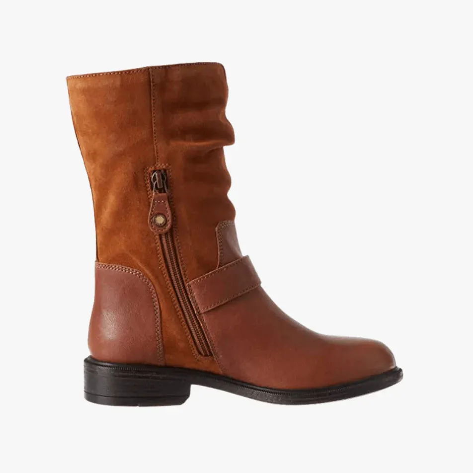 GEOX Women D Catria Cognac Leather