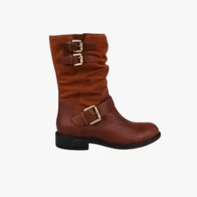 GEOX Women D Catria Cognac Leather