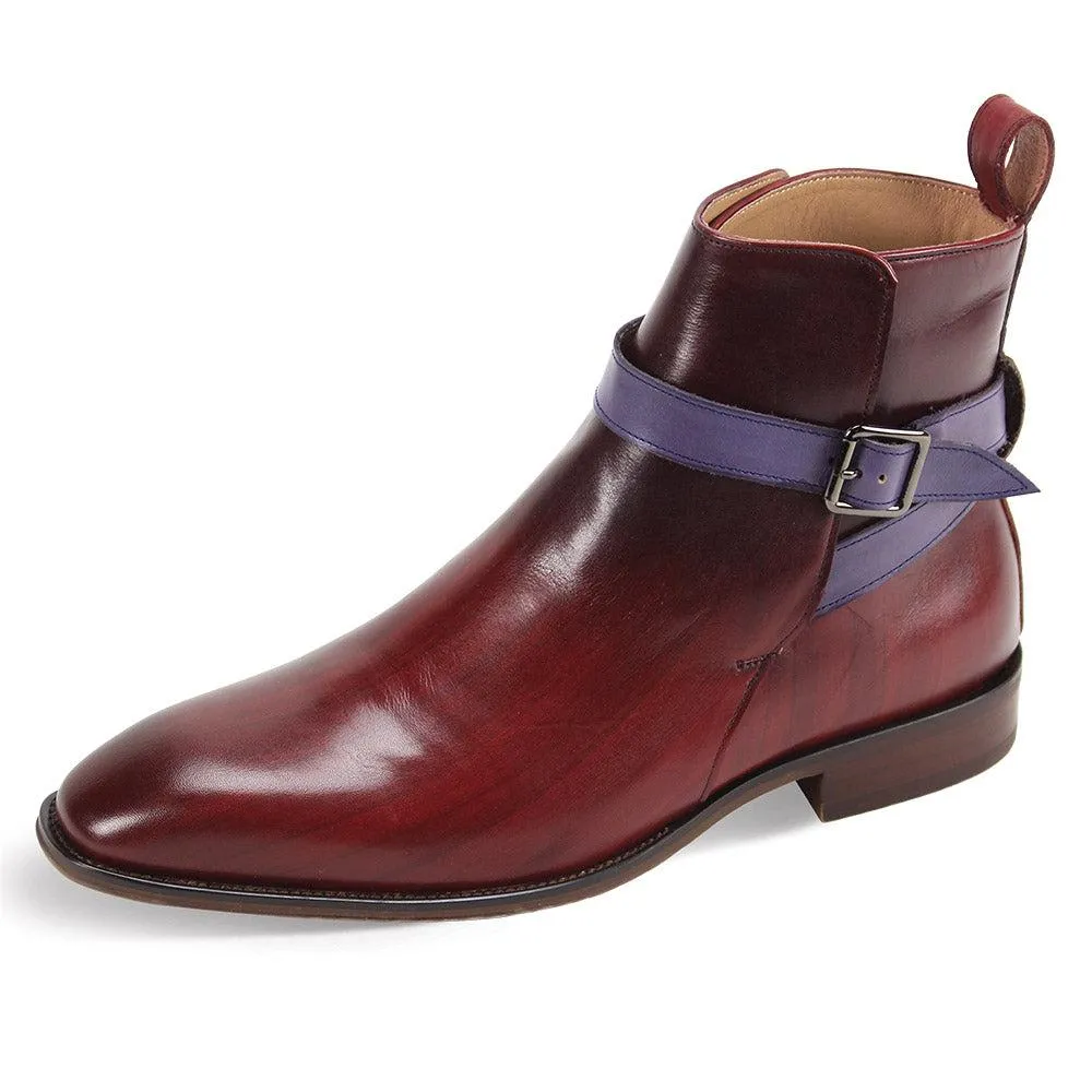 Giovanni Burgundy Men's Slip-on Dress Boot Style No: RUSTIC