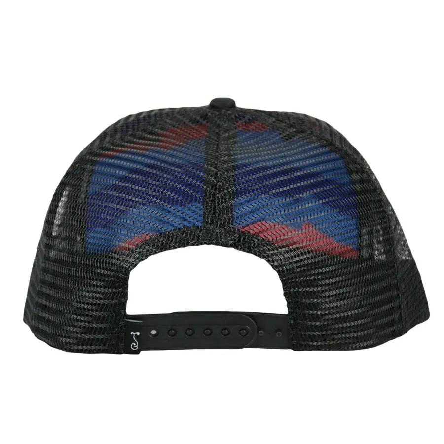 Grassroots - Mile High Sunset Dri-Bear Black Mesh Snapback - Small/Medium