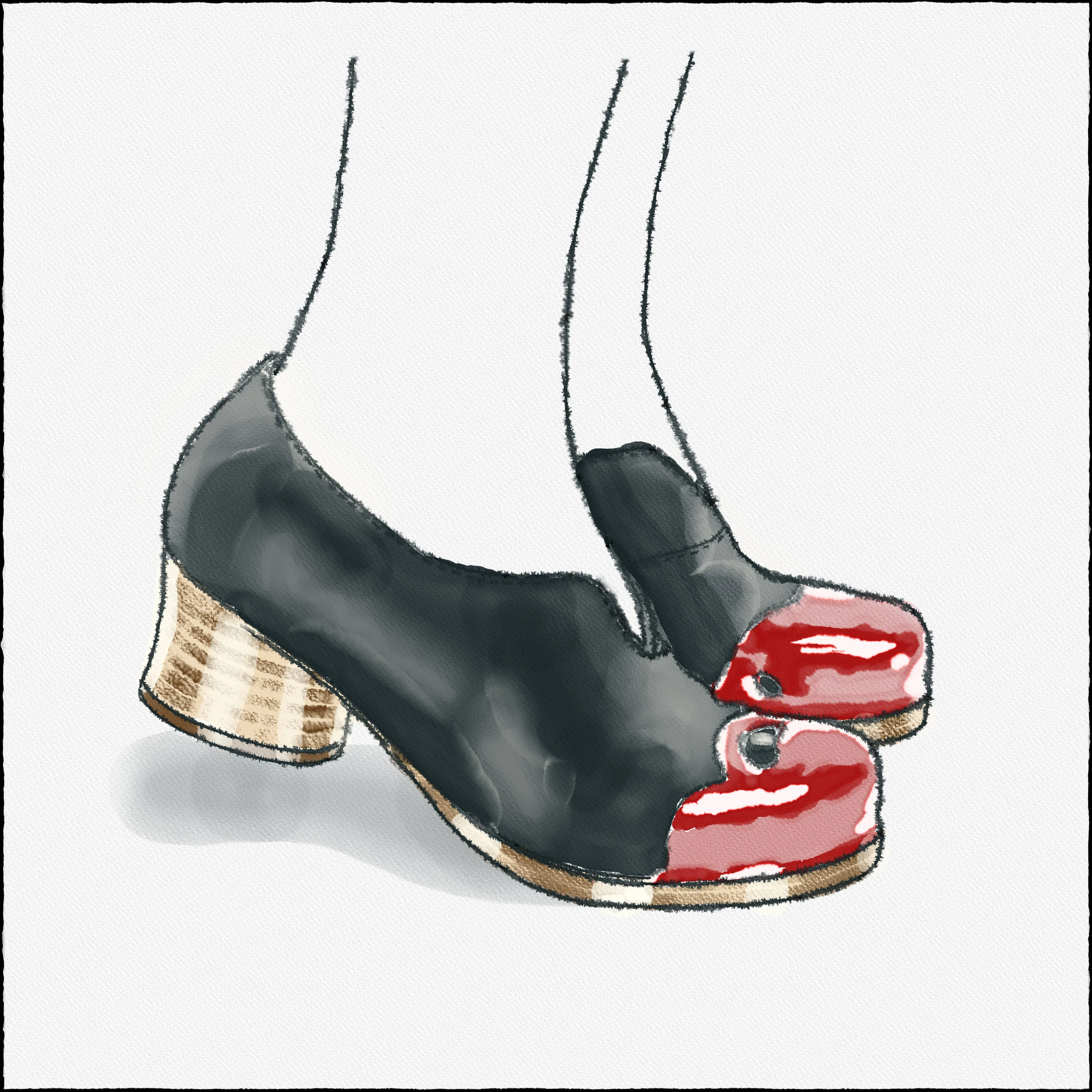 Hepburn - Black/Red