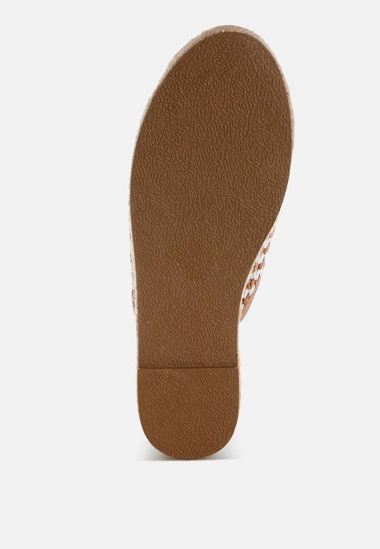 Himari Raffia Slip-On Mules