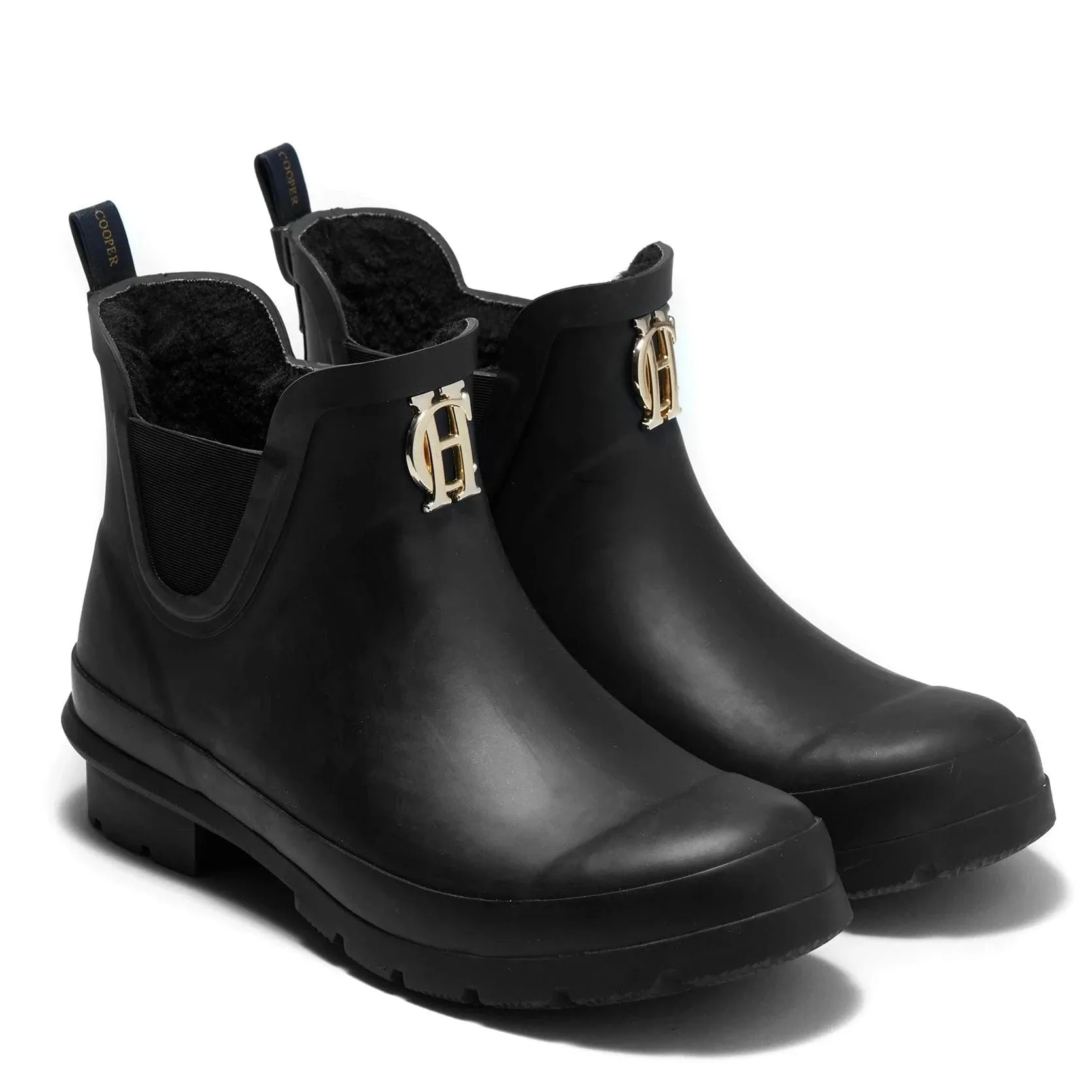 Holland Cooper Rubber Chelsea Boot In Black