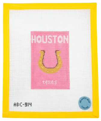 Houston Book Mini Needlepoint Canvas