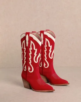 Kelsea Red Cowboy Boots