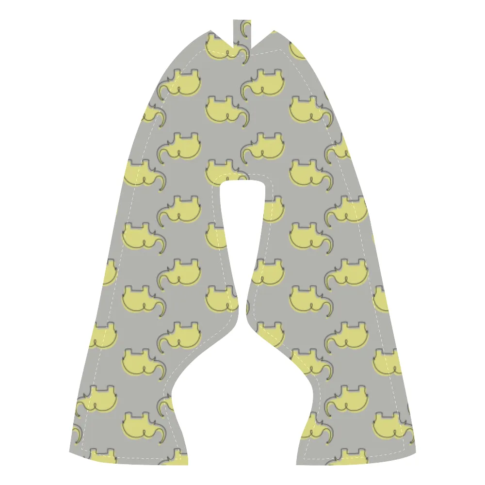 Kid's Doodled Elephant Casual Print Canvas Sneakers