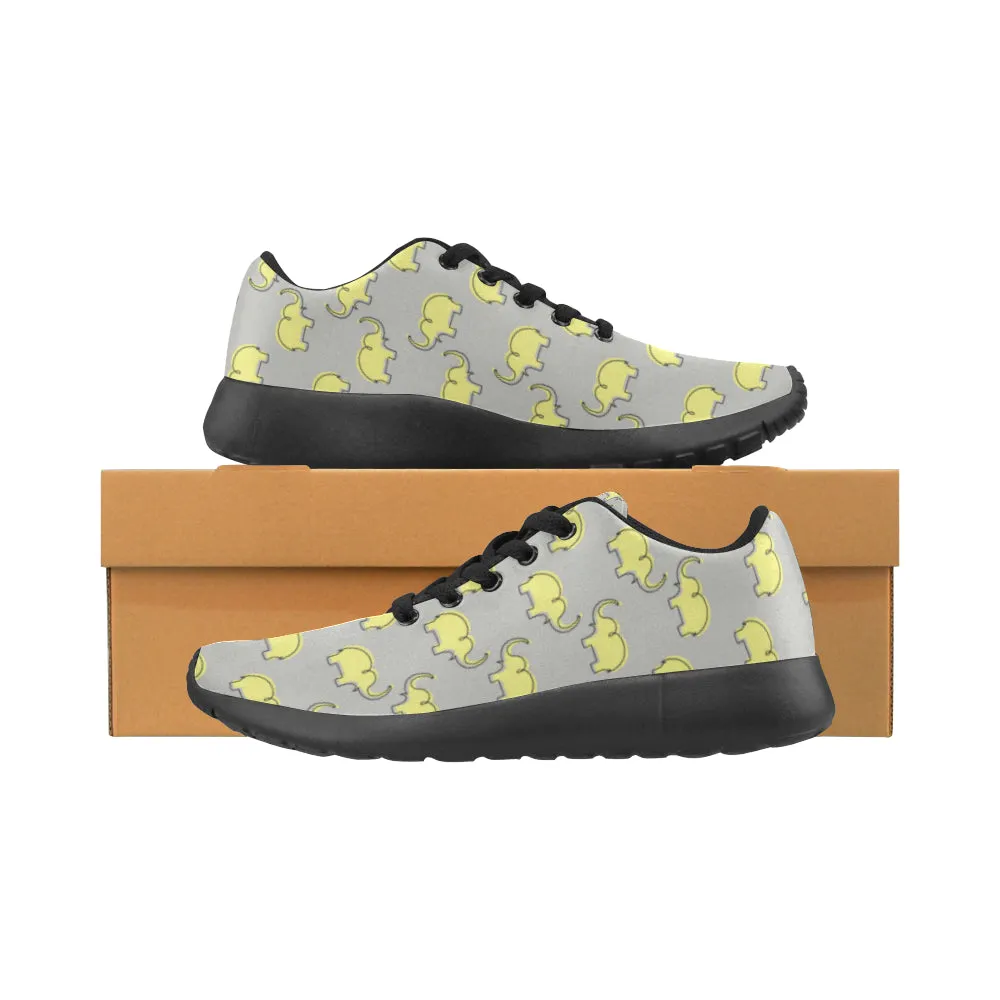 Kid's Doodled Elephant Casual Print Canvas Sneakers