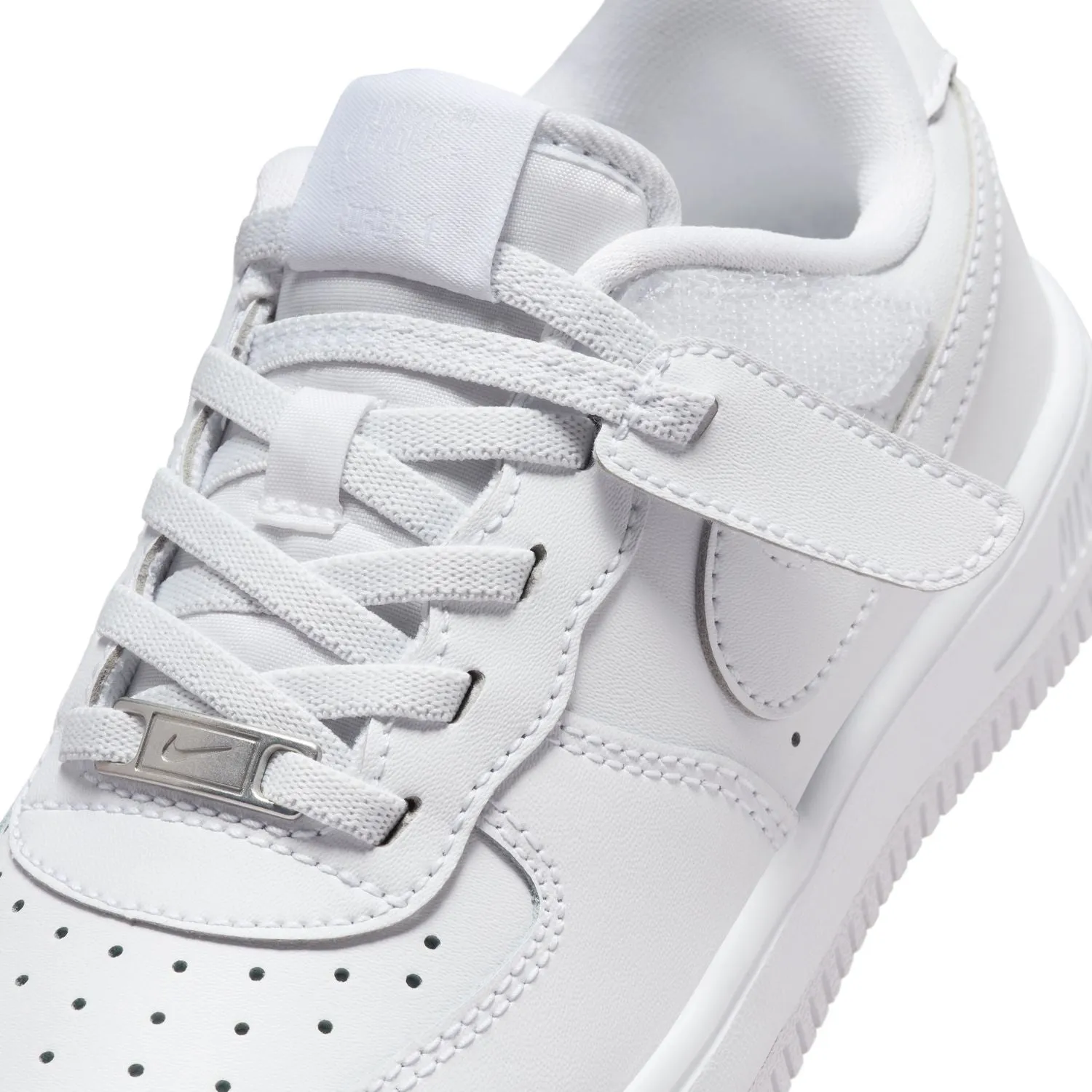 Kids Force 1 Low Easyon 'Triple White'
