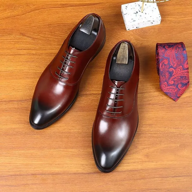 LuxeVelle Couture Brocade Oxfords