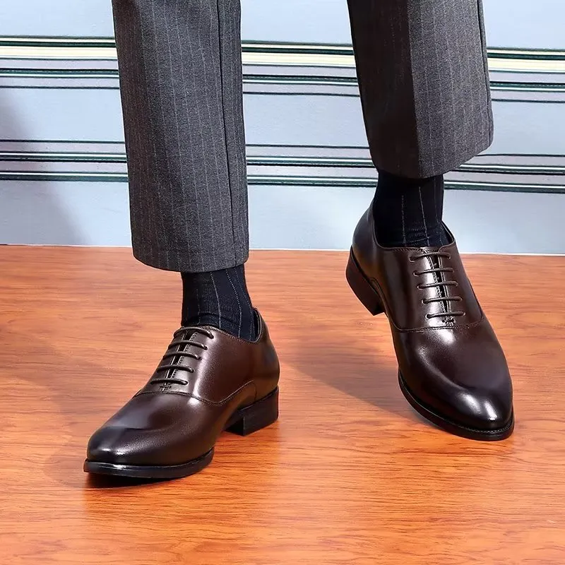 LuxeVelle Couture Brocade Oxfords