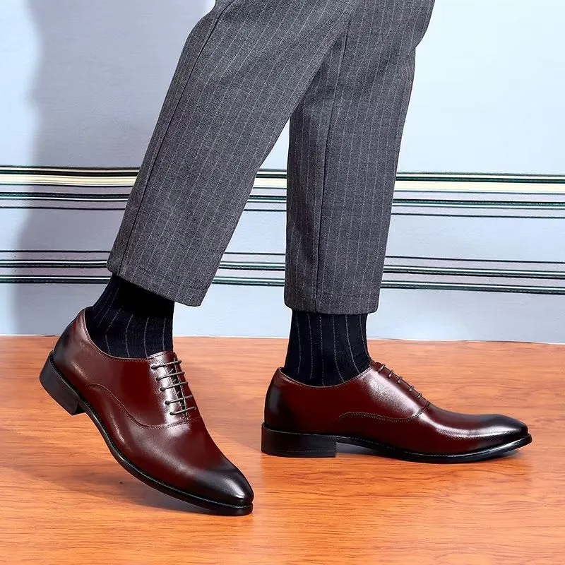 LuxeVelle Couture Brocade Oxfords