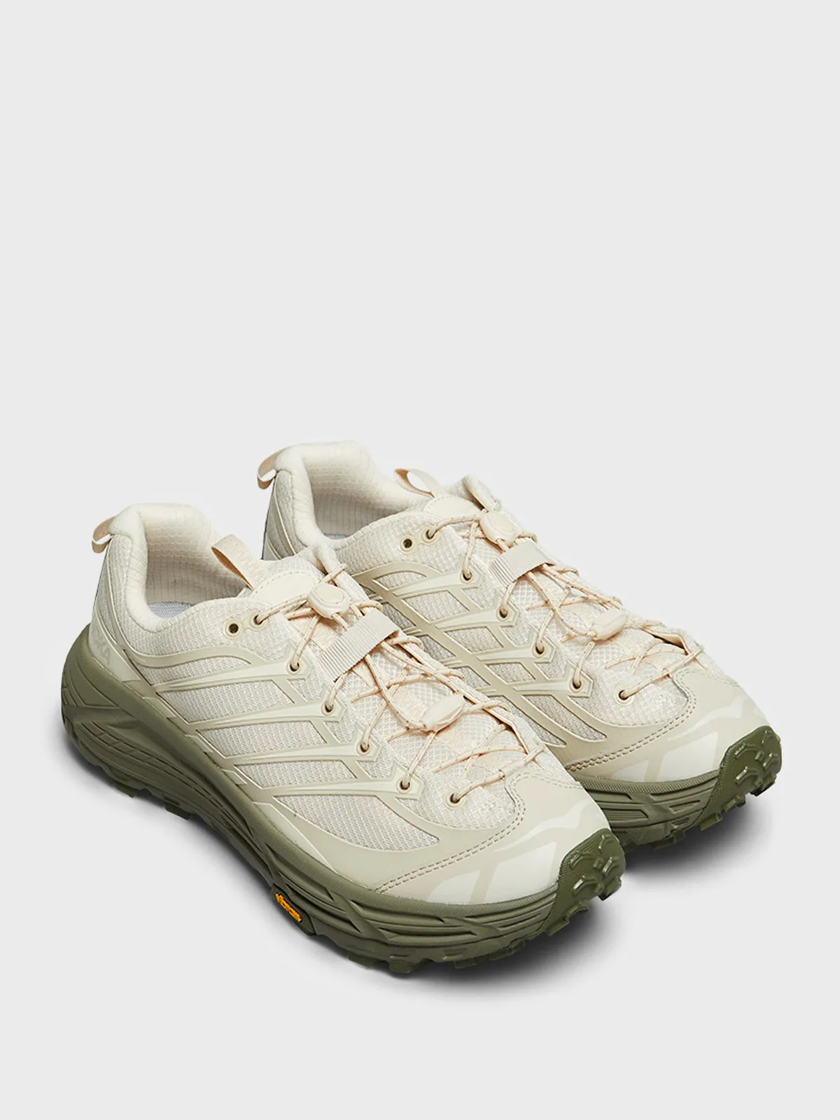 Mafate Three2 Sneakers in Oat Milk and Eucalyptus