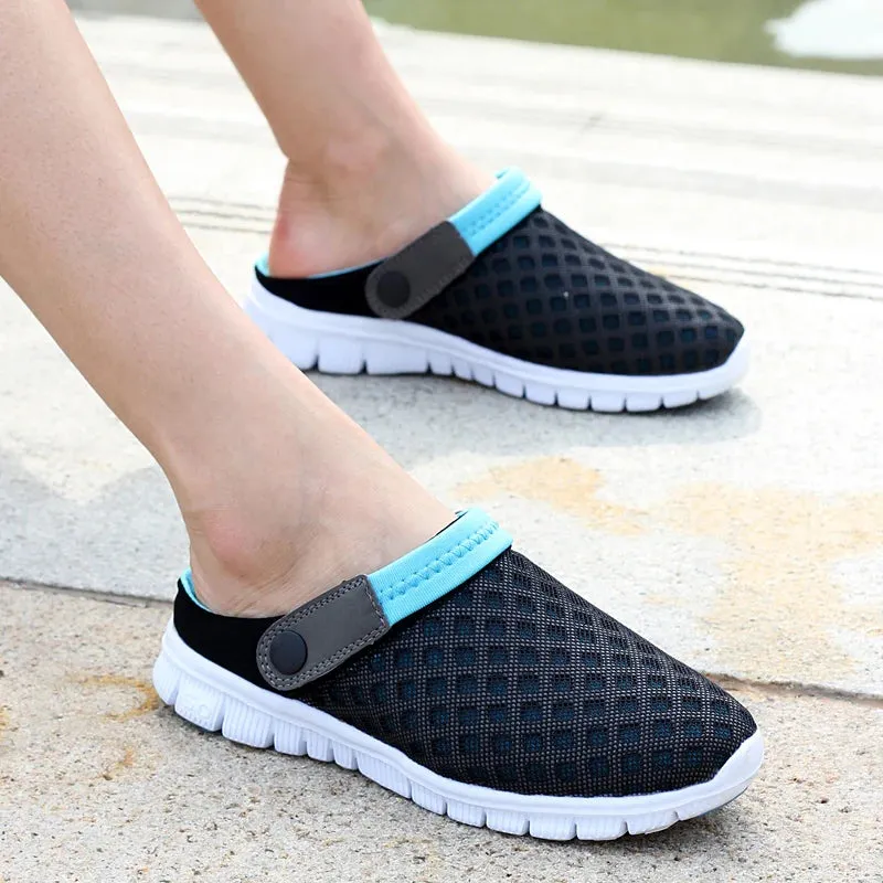 Men's Quick Dry Casual Home Slippers Couple Garden Mules