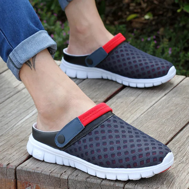 Men's Quick Dry Casual Home Slippers Couple Garden Mules