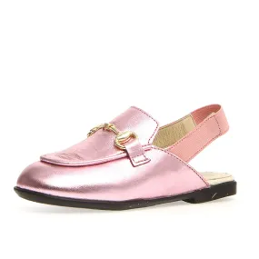 Naturino Mestre Girl's Dress Shoes - Metallic Pink/Elastic Pink