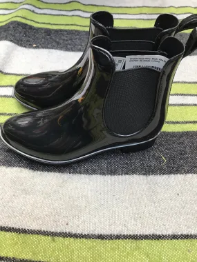 new size 5 black patent chelsea boots FREE POSTAGE ✅