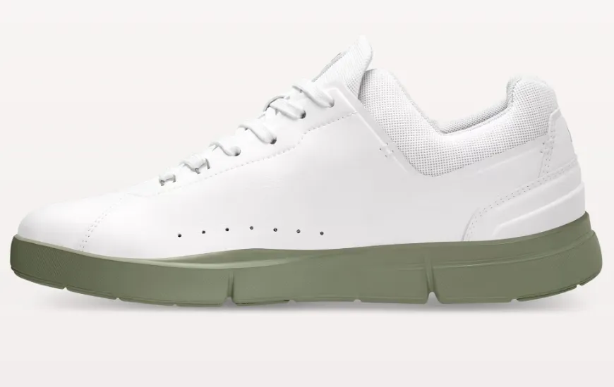 ON Mens The Roger Advantage Textile Synthetic White Reseda Trainers 7.5 US