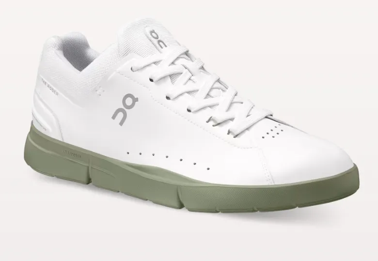 ON Mens The Roger Advantage Textile Synthetic White Reseda Trainers 7.5 US