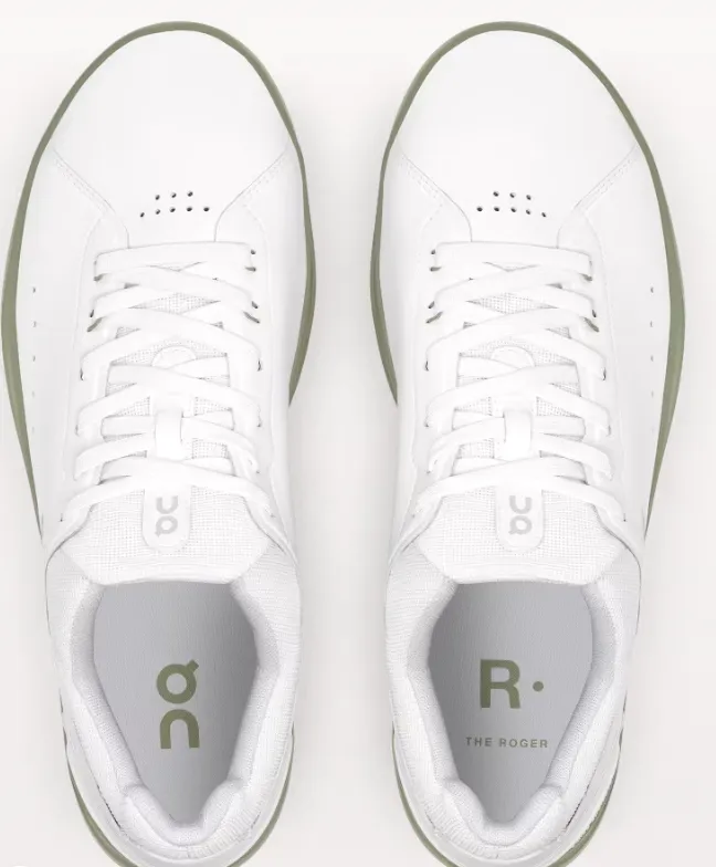 ON Mens The Roger Advantage Textile Synthetic White Reseda Trainers 7.5 US