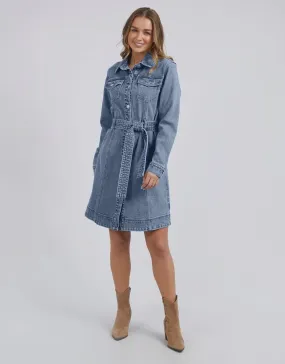 Riley Denim Dress - Blue