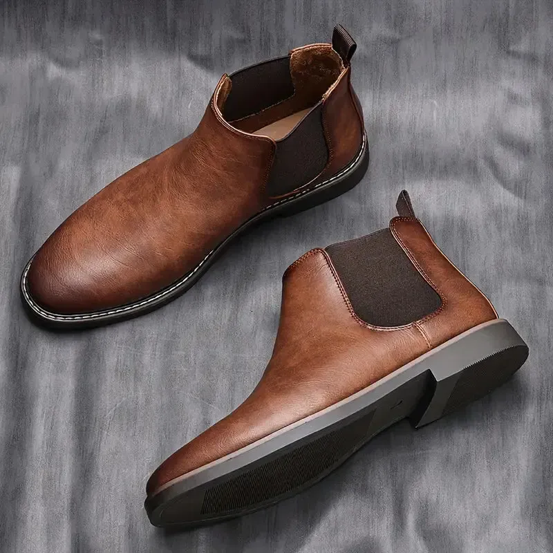 Rockland Waterproof Leather Chelsea Boots