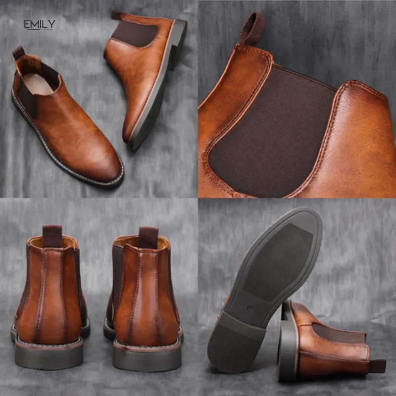 Rockland Waterproof Leather Chelsea Boots