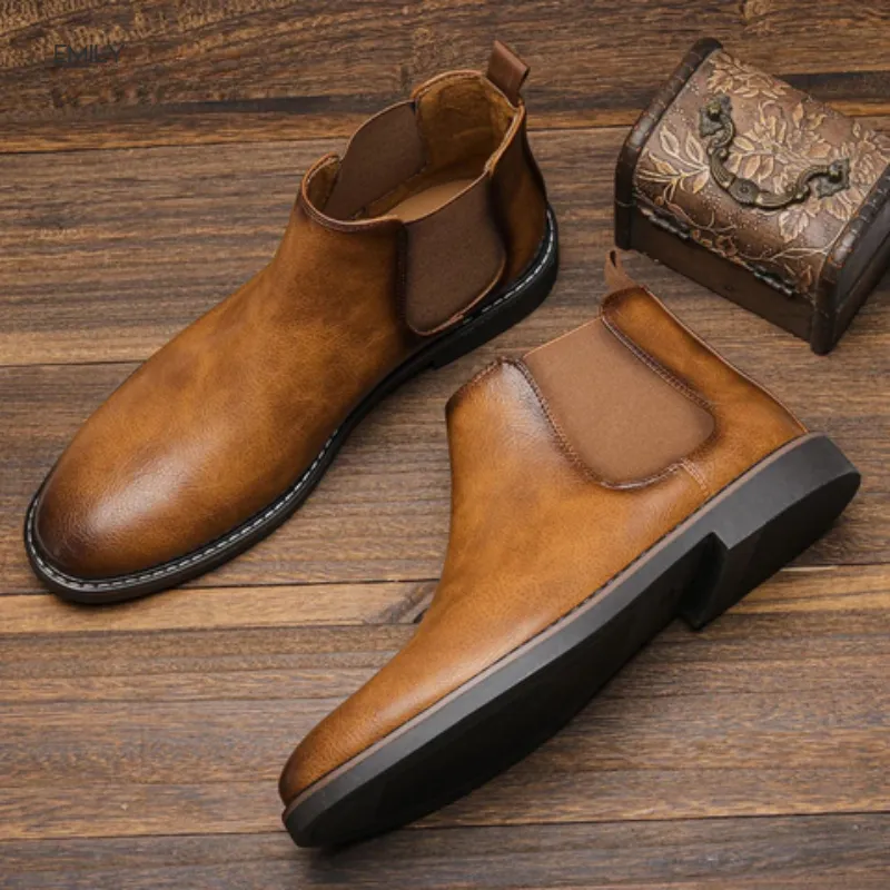 Rockland Waterproof Leather Chelsea Boots