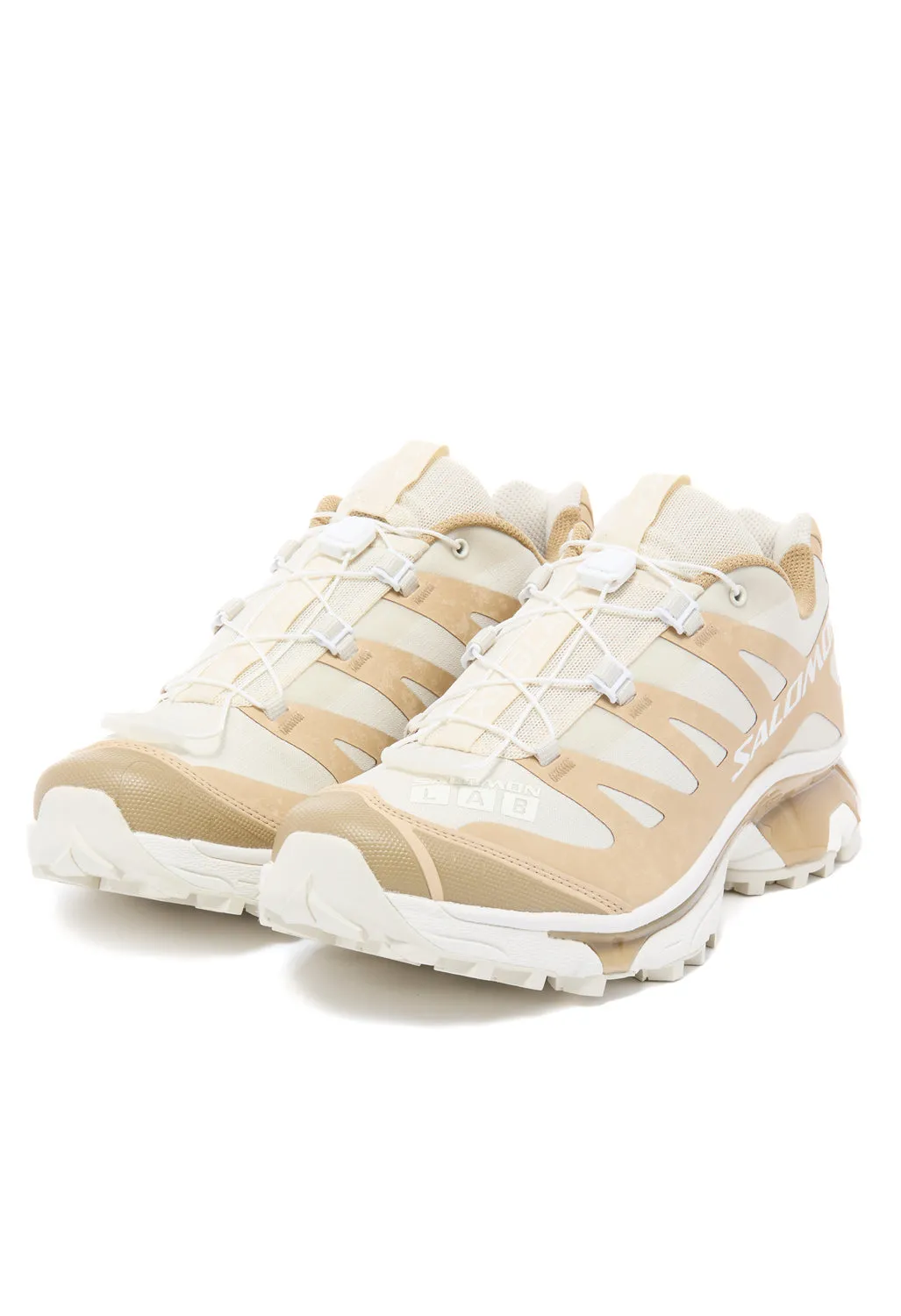 Salomon XT-4 OG Protective Trainers - Safari / Almond Milk / Kelp