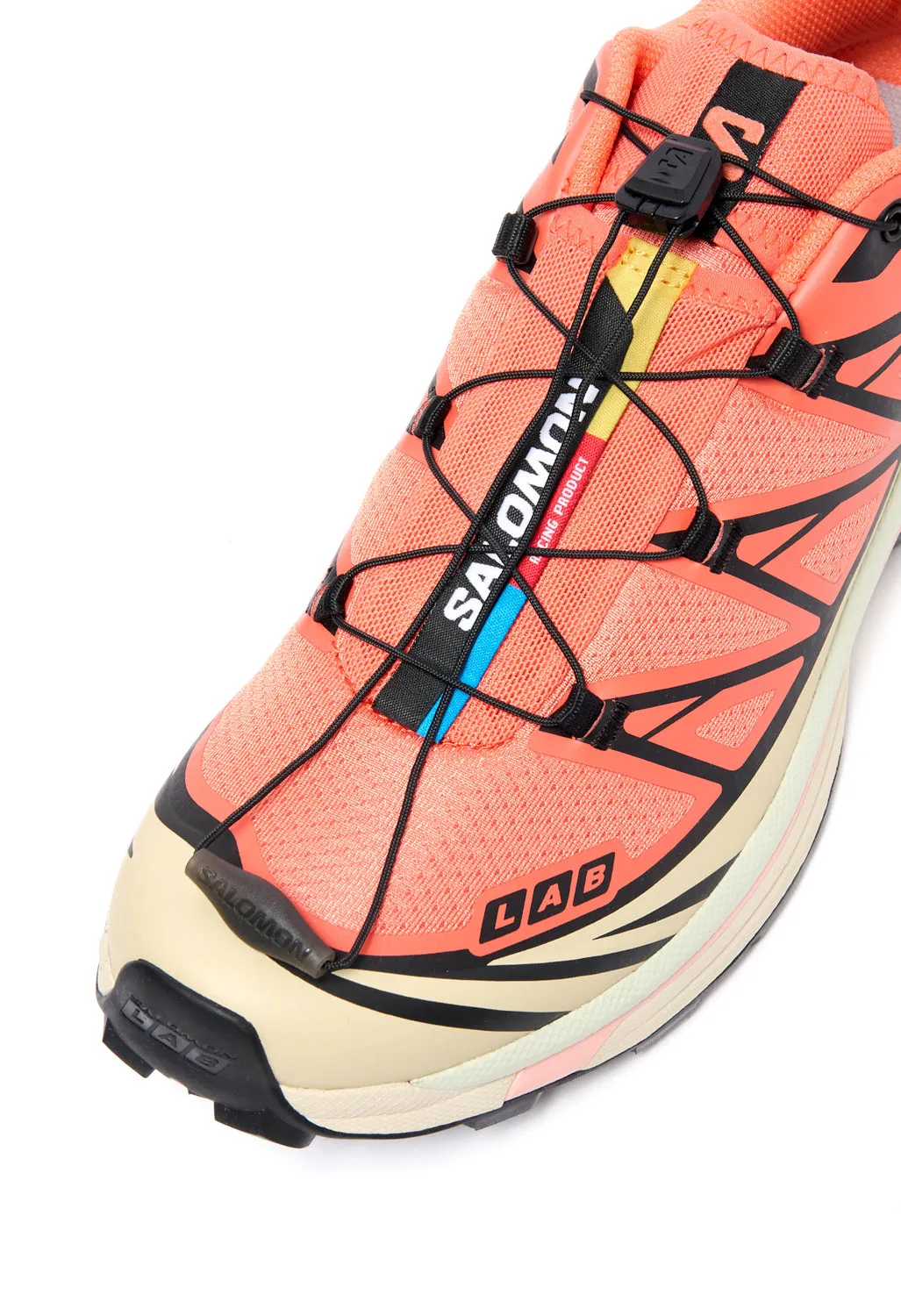 Salomon XT-6 Trainers - Living Coral / Black / Cement