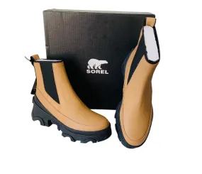 Sorel Brex Waterproof Hi Line Chelsea Boot Size 8 New In Box in Tan