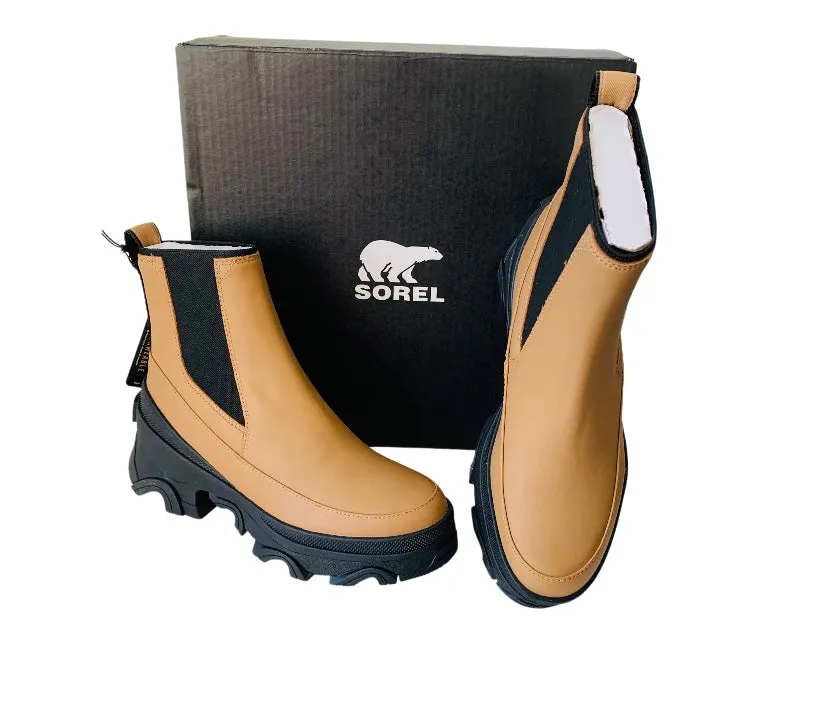 Sorel Brex Waterproof Hi Line Chelsea Boot Size 8 New In Box in Tan