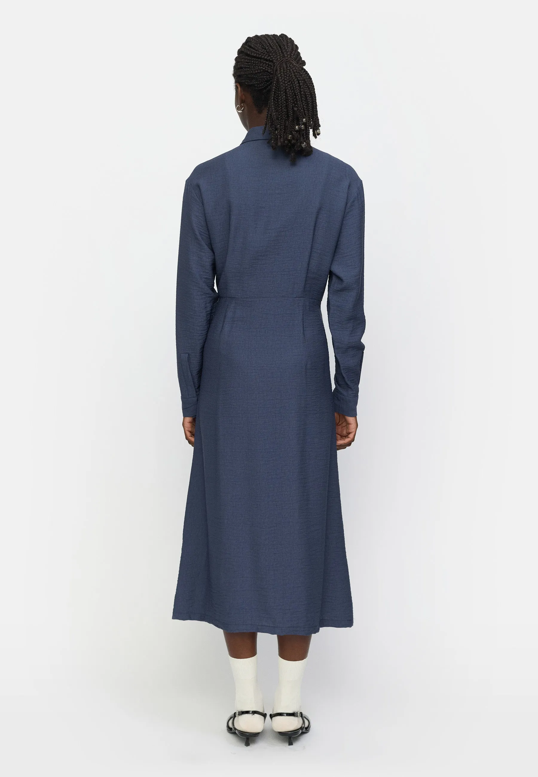SRSydney Midi Shirt Dress - Ombre Blue