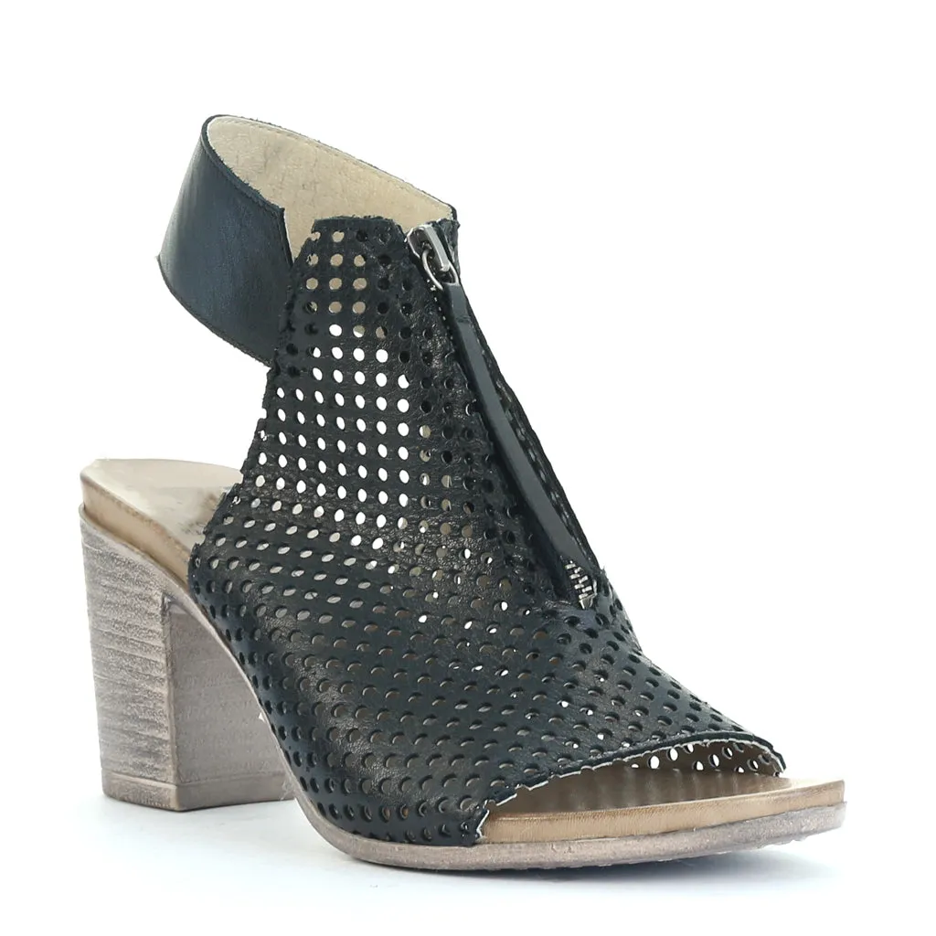 STARRO LEATHER HEEL SANDALS