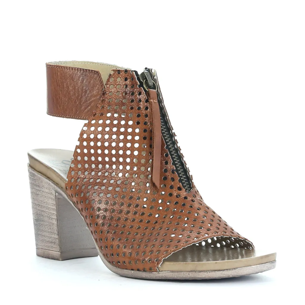 STARRO LEATHER HEEL SANDALS