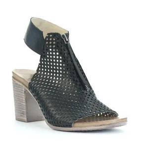 STARRO LEATHER HEEL SANDALS
